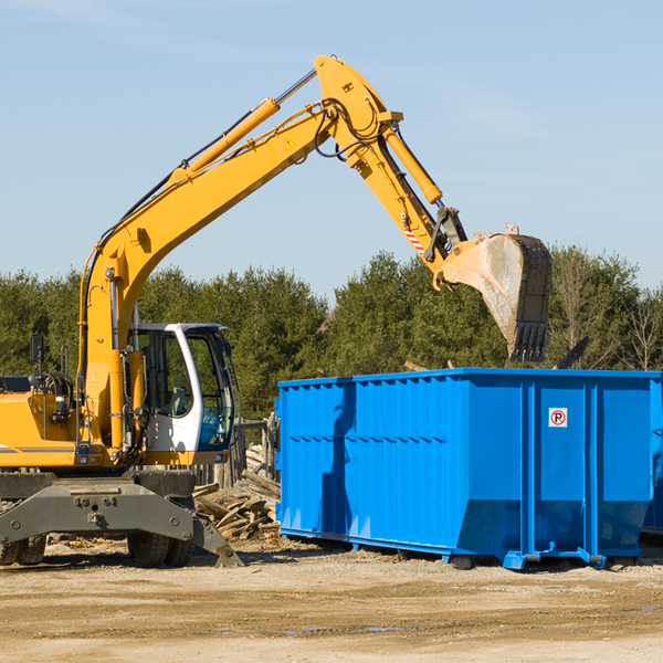 can i choose the location where the residential dumpster will be placed in Crandall TX